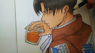 Speed Drawing Levi Ackerman - Shingeki No Kyojin (Collab)