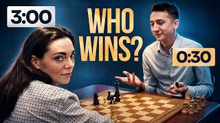 Woman Grandmaster vs GM in Brutal Time Pressure | Speed Chess