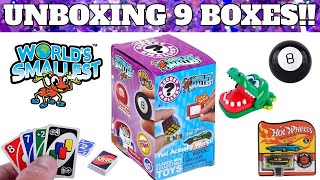 UNBOXING World's Smallest Toys Blind Bag Opening 9 Boxes 2020