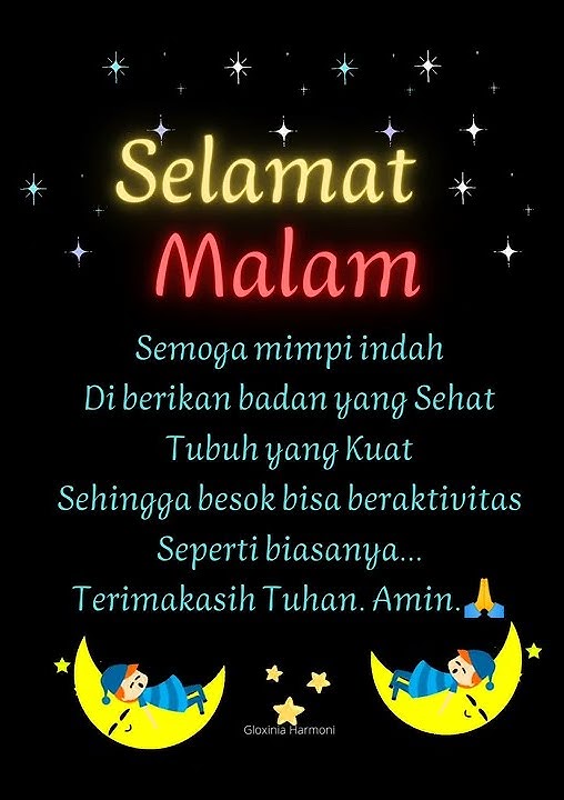 Ucapan selamat malam doa malam #selamatmalam #goodnight #malam