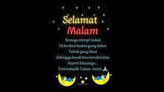 Ucapan selamat malam doa malam #selamatmalam #goodnight #malam