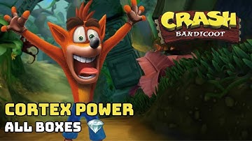 Crash Bandicoot N. Sane Trilogy - Cortex Power - All Boxes (Clear Gem)