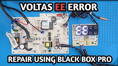 VOLTAS, LLOYD, WHIRLPOOL, CARRIER INVERTER AC EE (INDOOR EEPROM ERROR) REPAIR  USING BLACK BOX PRO