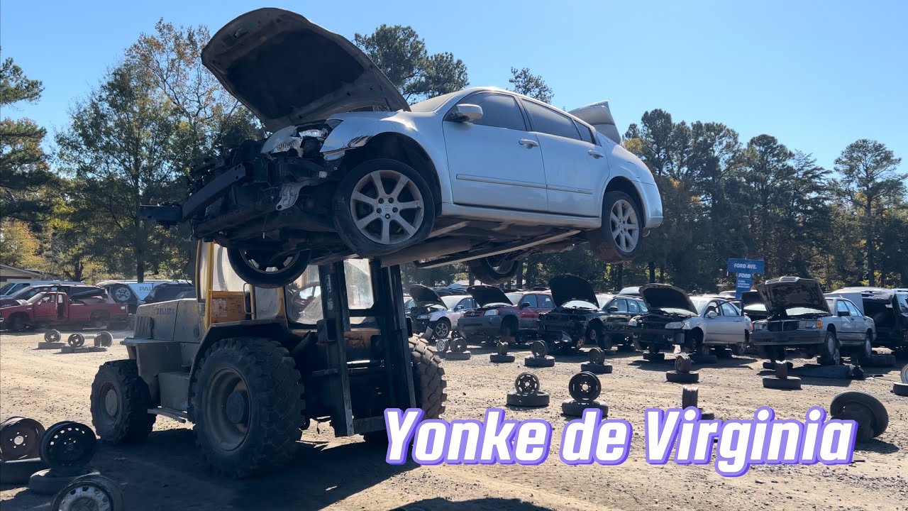 Mira como destusan los carros en el yonke de la midlothian de Virginia ...