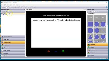 Change the Time or Clock in RedLion Device