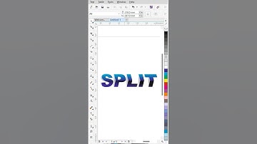 Split Effect in CorelDRAW