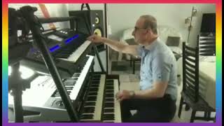 Video thumbnail of "🌈 Blue Dolphin ( Stephen Schlaks ) Yamaha Genos / Korg Pa4x / Hammond skx 🎼🎶🎵🎶🌈"