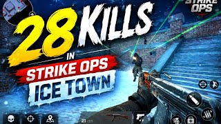 28 KILLS in Strike Ops Ice Town 🔥 | Epic AK Gameplay | Best Mobile FPS Match! screenshot 4