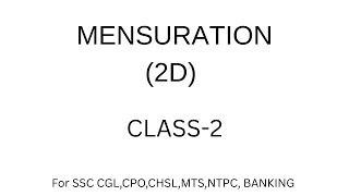 Mensuration | Part-2 | SSC | NTPC | BANKING #ssc