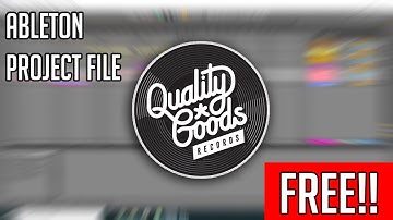 Ableton Live - Free Professional Project File - Trap / Hybrid Trap Quality Goods Records Style