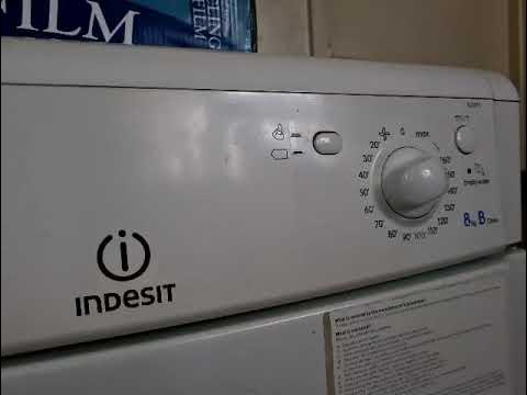 Indesit IDC8T3 8KG Condenser Dryer Full Cycle - YouTube
