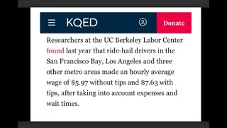 San Fran Los Angeles drivers made an hourly average wage of 5 97 without tips 7 63 with tips