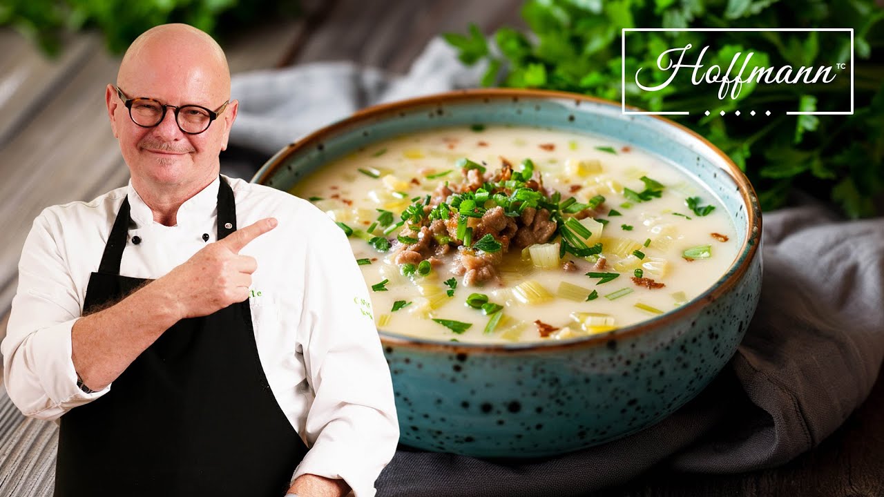 Cremige Lauch-Hackfleisch-Suppe aus nur wenigen Zutaten | One-Pot Rezept mit @calleKocht