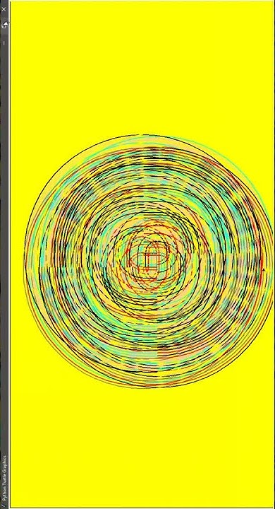 spiral geometrical pattern made with python turtle code in description ...