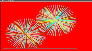 spiral geometrical pattern made with python turtle code in description #shorts