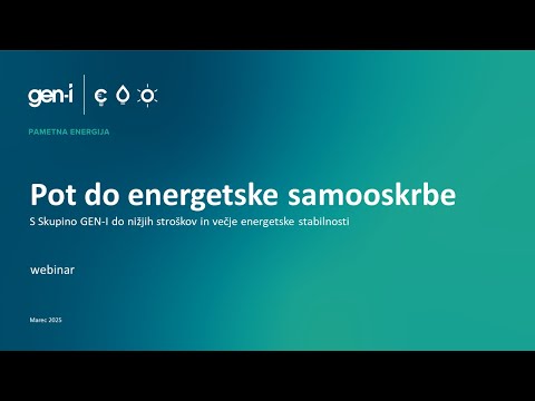 Pot do energetske samooskrbe za podjetja | Webinar