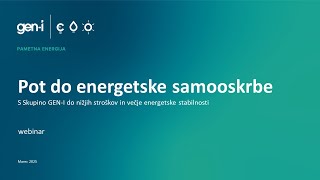 Pot do energetske samooskrbe za podjetja | Webinar