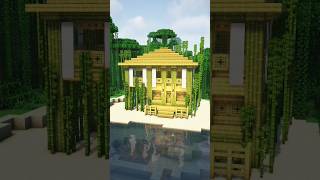 Minecraft Build - Bamboo Beach House #minecraft #minecraftbuilding #minecraftshorts #shorts