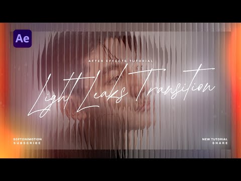 LIGHT LEAKS Transition Tutorial in After Effects | No Overlays | No Plugins