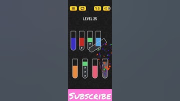 colors mystery 😱 level#25 #shorts #subscribe #youtube #ASDGamings #watersortpuzzle