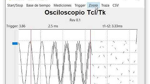 Osciloscopio Arduino Tcl / Tk