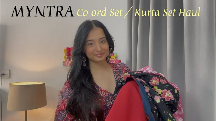 Myntra Co ord Set Haul | Myntra Kurta Set Haul | Myntra Haul || Jasmin Kaur 🌸 #myntra