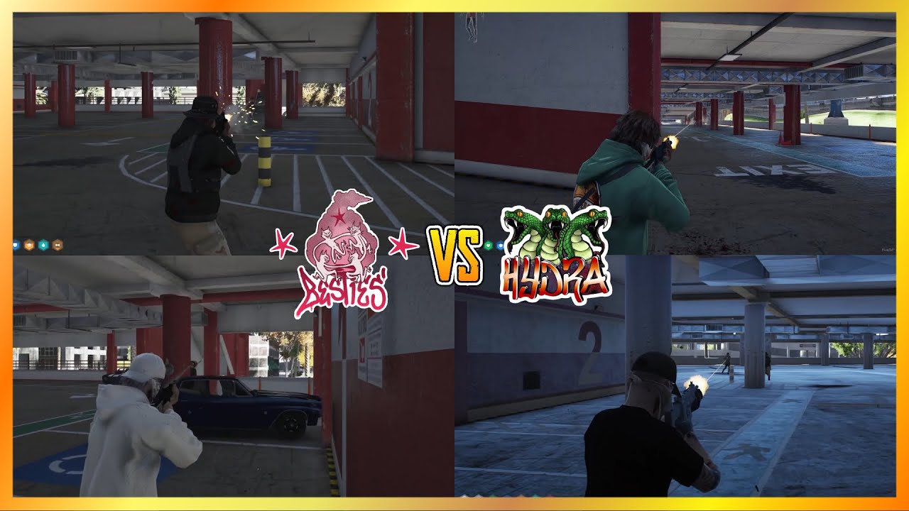 Лучшие друзья против Гидры в красном гараже (от нескольких точек зрения) | NoPixel 4.0 GTA RP