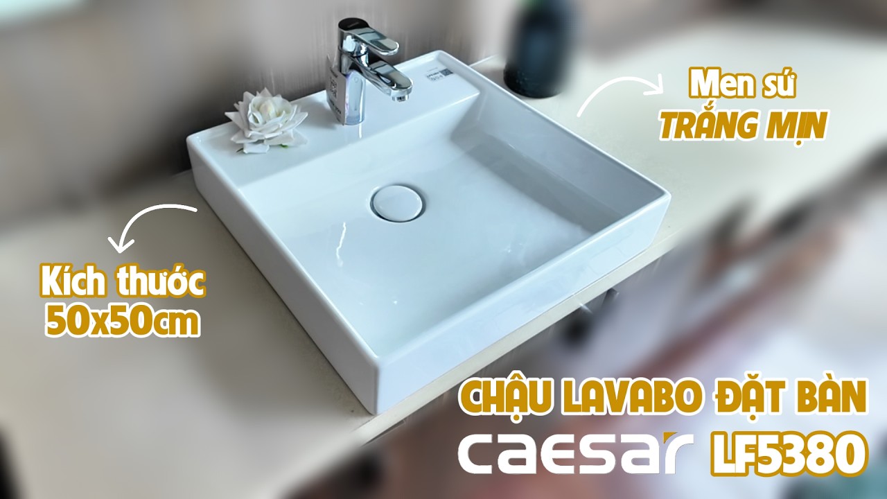 Chậu lavabo đặt bàn Caesar LF5380