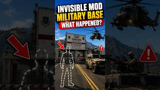 I Became Invisible and Entered the Military Base in GTA 5! #shorts