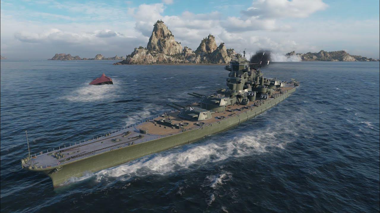 WoWS First Look at Update 0.10.5 with IJN Satsuma Gameplay Max