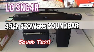 LG SNC4R 4.1ch 420Watts Soundbar w/Surround Sound Speakers | Sound Test
