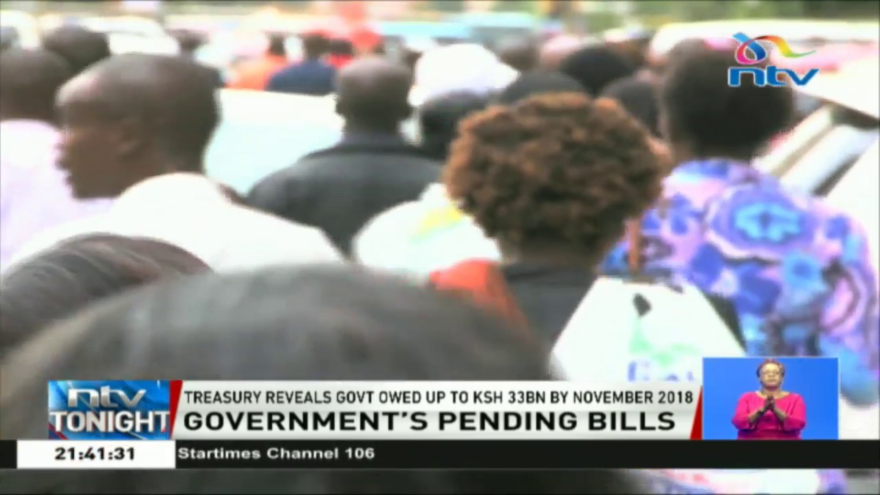 Treasury reveals the government's pending bills