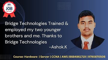 Hardware & Networking Training Institute in Chennai – Bridge Technologies | 9884861719 | 9790870506