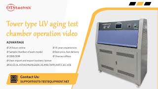 Tower type UV aging test chamber operation video