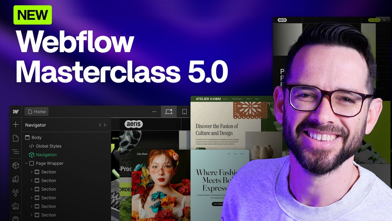 NEW: Webflow Masterclass 5.0 (& Why learn Webflow in 2025?) - YouTube