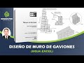 DISEÑO DE MUROS DE CONTENCIÓN CON GAVIONES  / ALTURA 4.00 METROS (TEORIA + HOJA EXCEL)