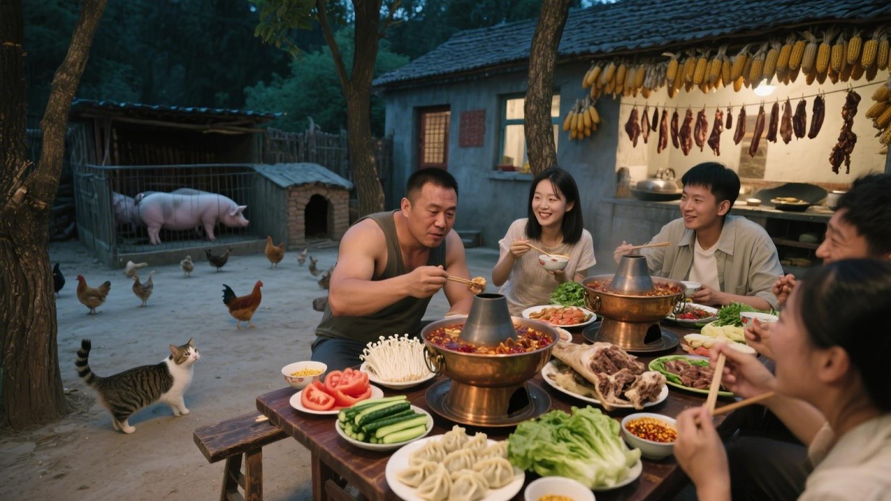 围炉支锅，开一场全羊盛宴。从颈上活肉到尾尖精髓，每一处都是滚烫的风味。【孤独的美食咖】