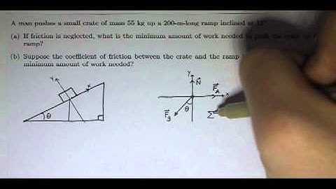 Work Done by a Constant Force - Problem 2, Part a