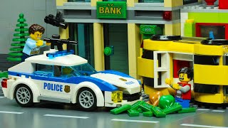 Lego City Bank Robbery The Police Are Chasing The Thief