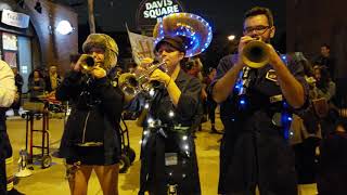 Emperor Norton's Stationary Marching Band gets Russian in the plaza