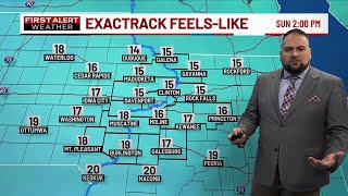 Cold front brings a brief cool down, followed by warmer temperatures next week. Here's the latest...