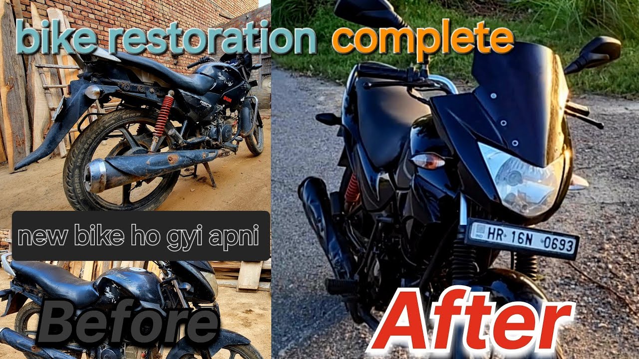 Hero Glamour Full Body Restoration//Repaint//पुरानी bike  को नया बना दिया// 