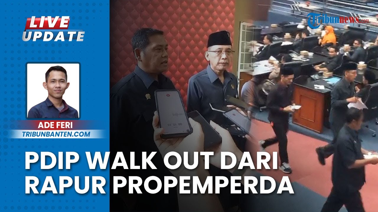 Detik-detik Fraksi PDIP Walk Out saat Paripurna Propemperda DPRD Kota ...