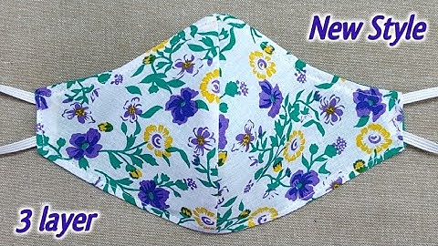 Very Easy 3 Layer & 2 in 1 Breathable Face Mask 🔥 | Face Mask Sewing Tutorial | DIY Mask