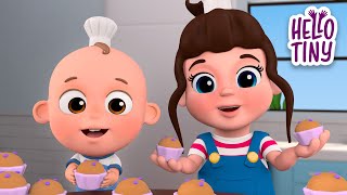 The Muffin Man 🧁  | Nursery Rhymes & Kids Songs | Hello Tiny English