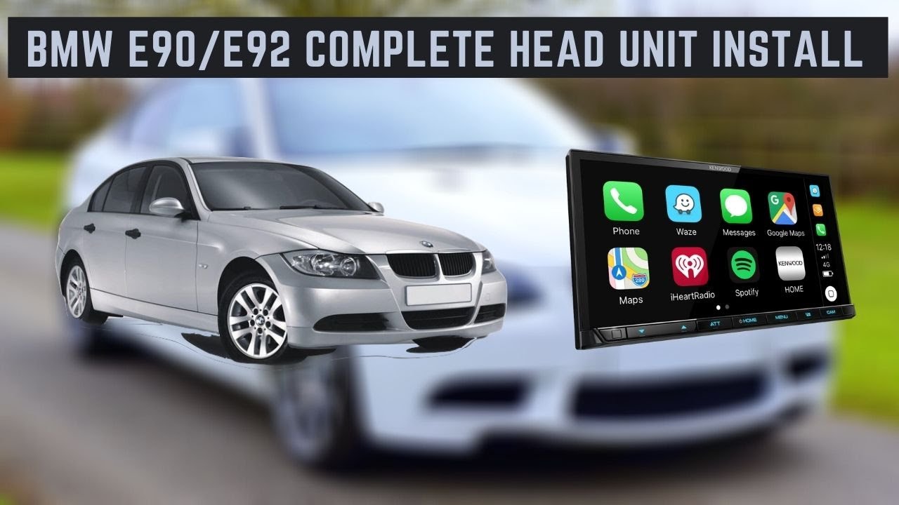 BMW E90 Complete Head Unit Installation (Double Din) - YouTube