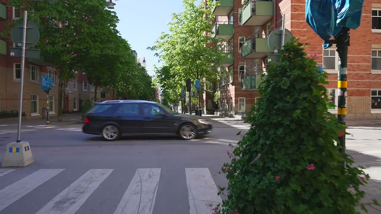 Sweden, Stockholm, weekend morning walk from Mariatorget Subway Station to Södra Train Station