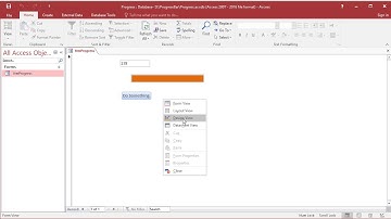 the best way to make progress bar in access