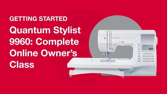 Singer 9960 Quantum Stylist 600 Stitch Computerized Sewing Machine with  Extension Table 