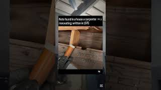 Note Found In A House A Carpenter Was Renovating Written In 1975